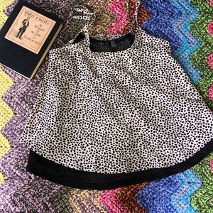 Cheetah swing top blouse / tank